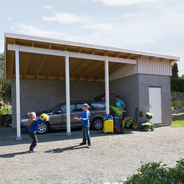 Bygg en carport med förråd