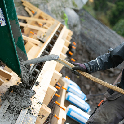 Gjutning av betongplatta