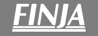 Finja-logotyp – EPS-format Negativ
