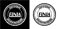 Logotyp – Certifierad Golventreprenör – CMYK/Svart/Vit