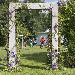 Bygg en trädgårdsportal i betong